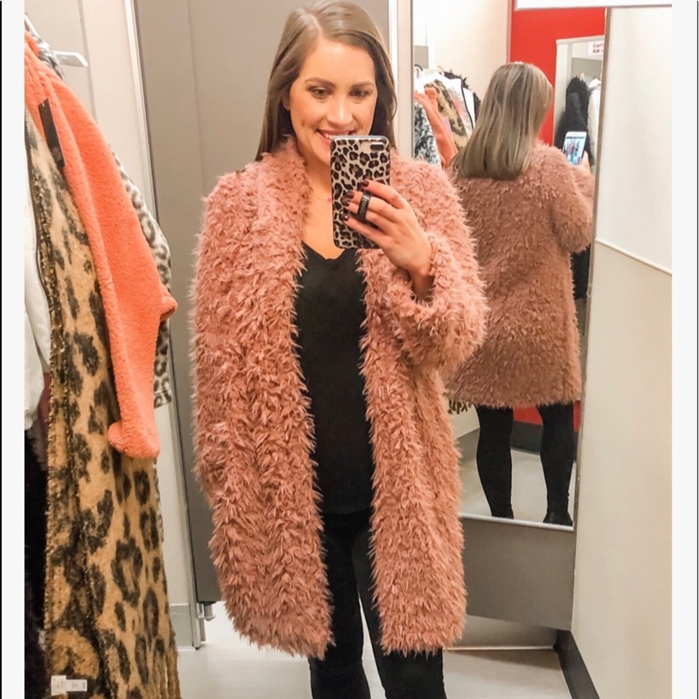 Wild fable teddy Sherpa fur coat